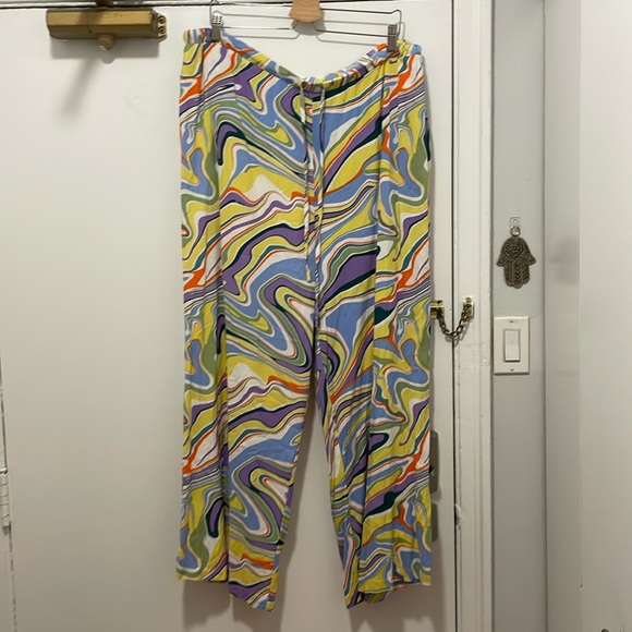 ELOQUII printed wide leg pant - Picture 2 of 2